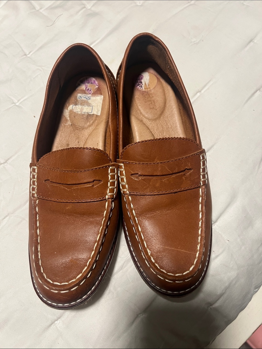 Sperry Women's Brown Leather Penny Loafers